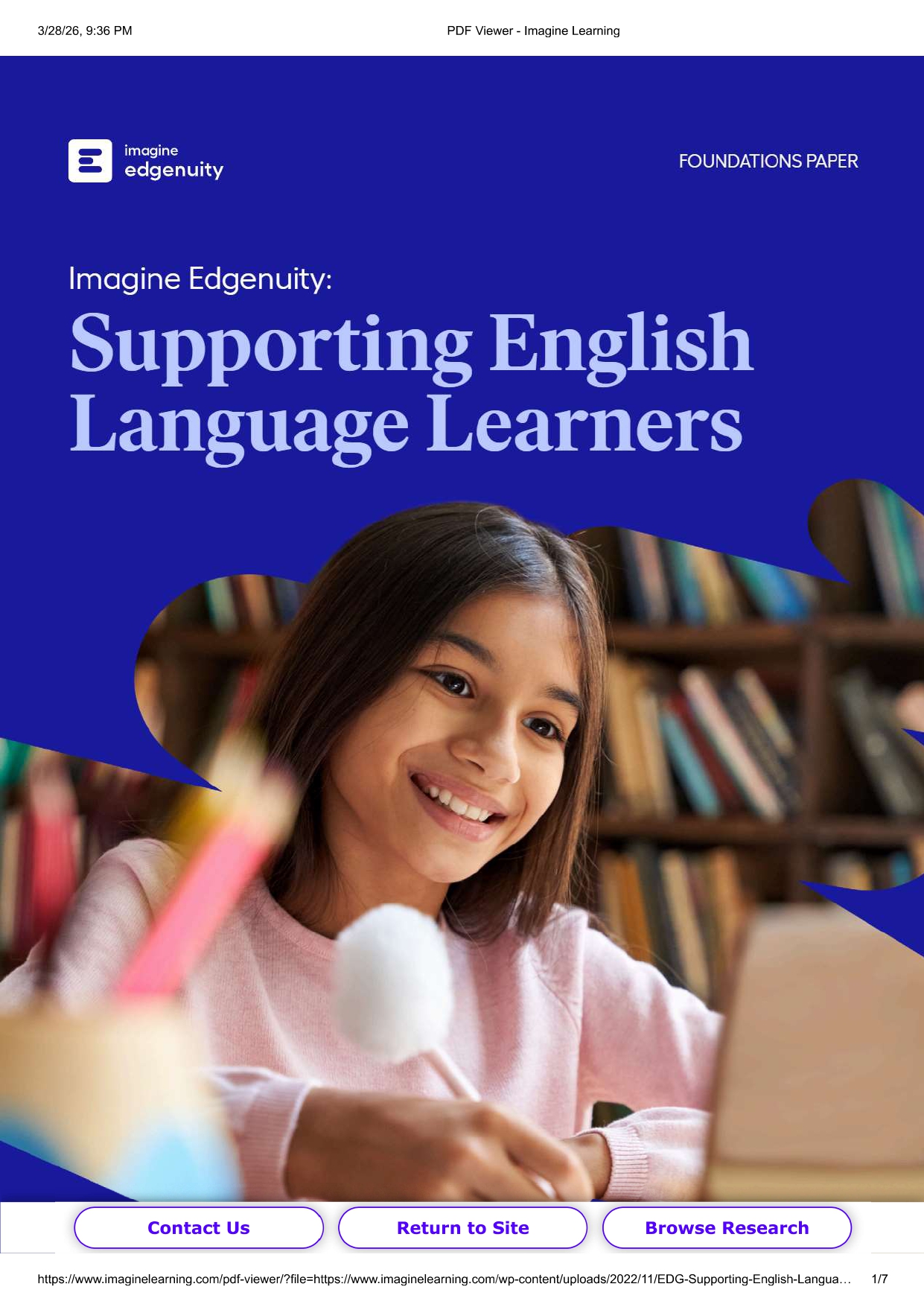 Supporting English Language Learners with Imagine Edgenuity