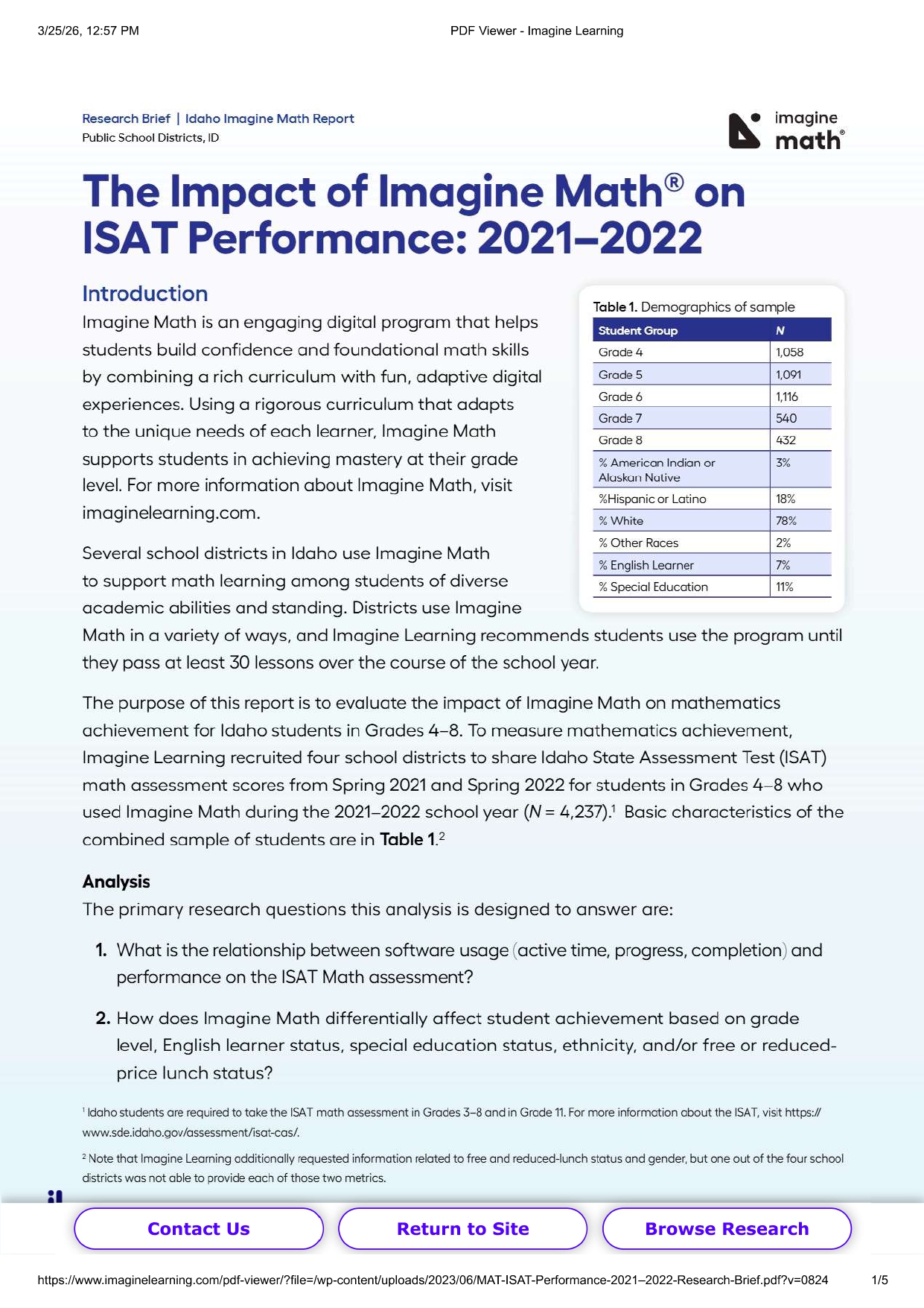 Improved Scores for Diverse Populations in Idaho
