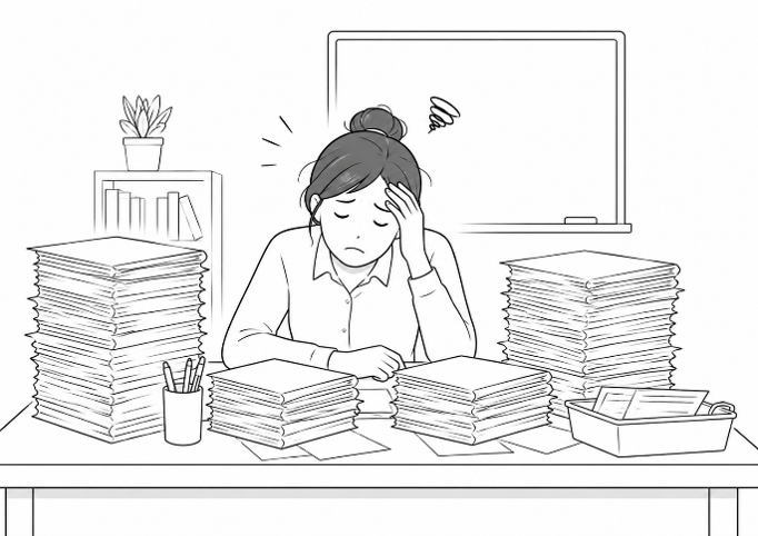 Giáo viên mất hàng giờ chấm bài viết? Cách rút ngắn thời gian phản hồi mà vẫn giữ chất lượng