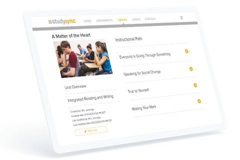 Chức năng lập Lesson plan trong StudySync Global ELA