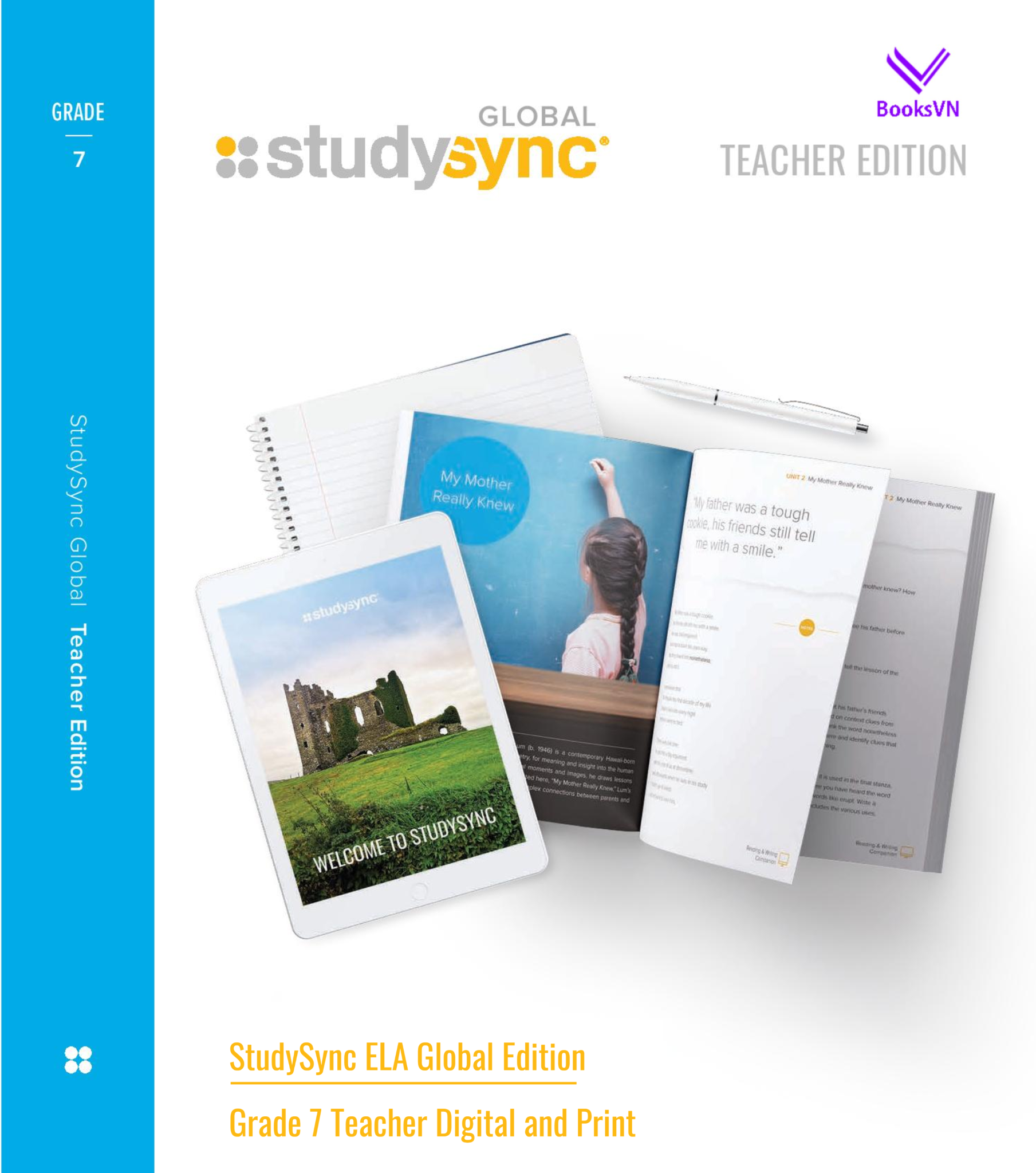 Grade 7 StudySync ELA Global Edition: 1-year Teacher Digital License and Print